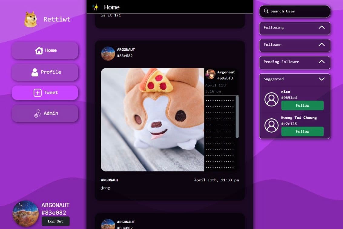 Rettiwt: Mini Social Media
